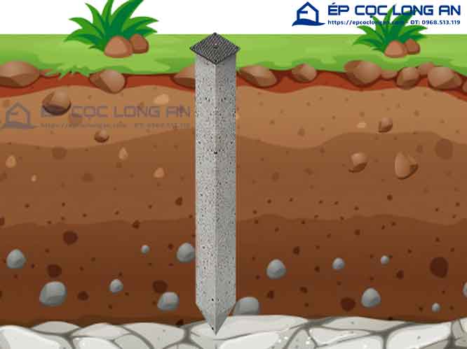độ sâu ép cọc long an